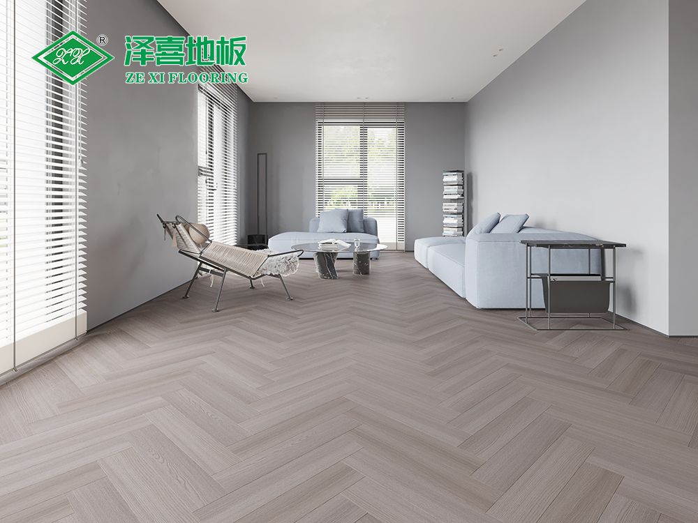 浸渍纸层压实木复合人字拼 HGR817