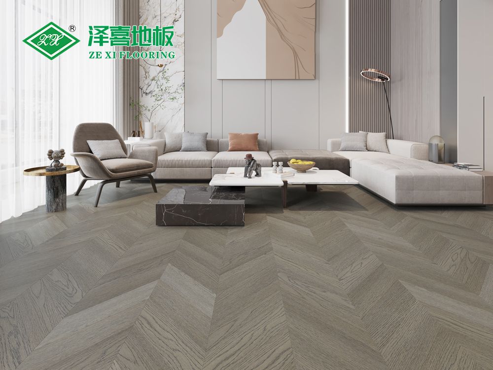 浸渍纸层压实木复合鱼骨拼Y-202