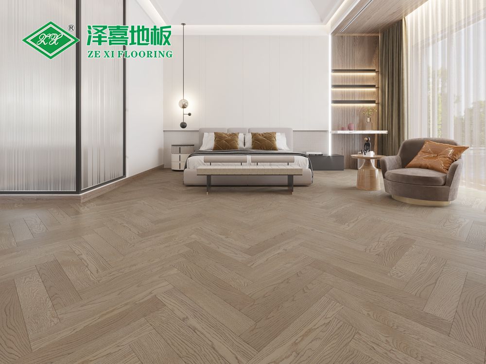 实木复合人字拼（橡木）ZX-SK365