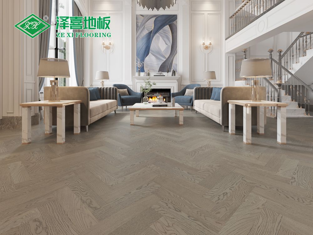 实木复合人字拼（橡木）ZX-SK366