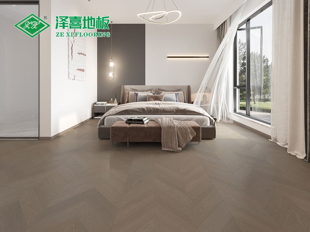 实木复合鱼骨拼（橡木全桦芯） AHY3105