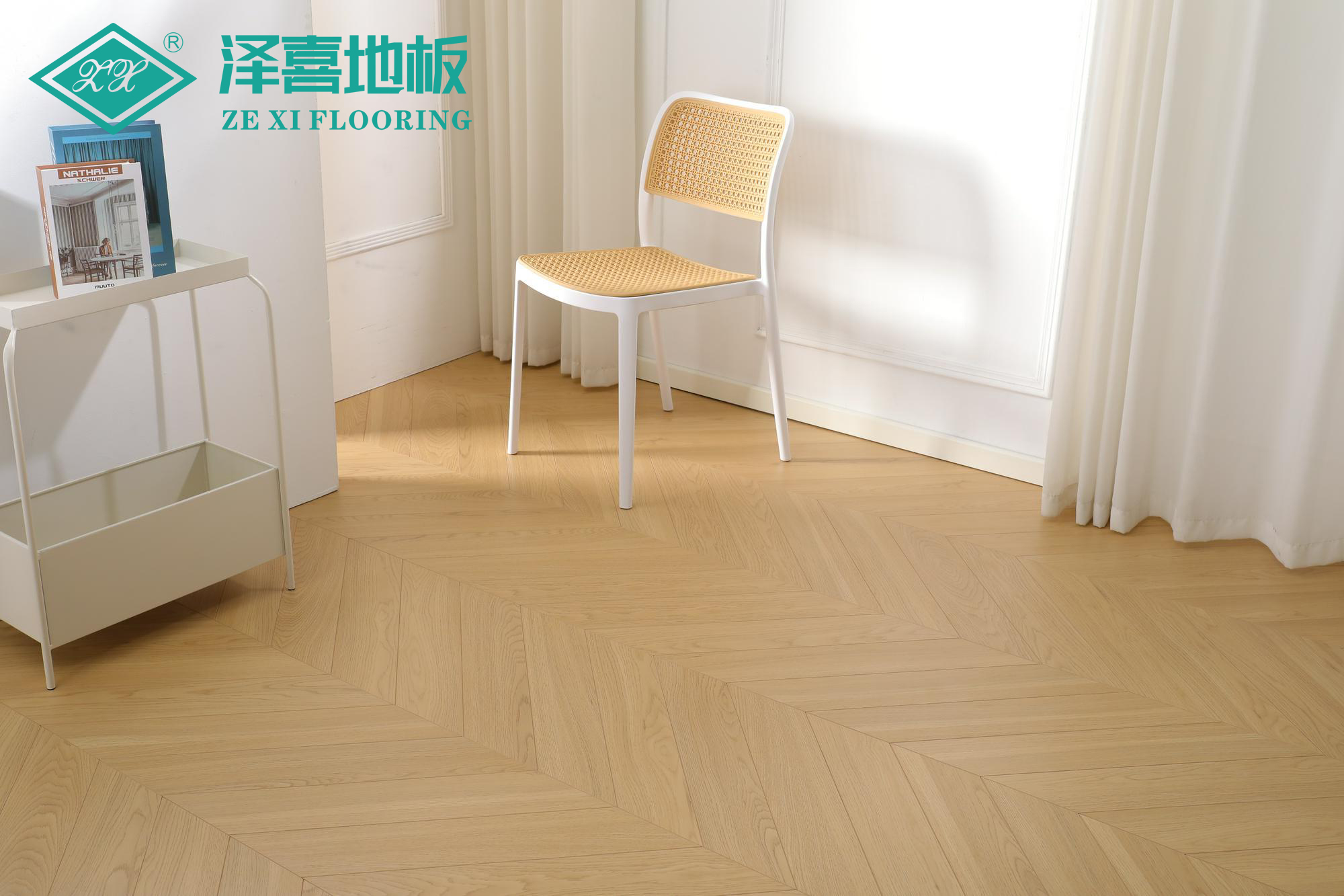浸渍纸层压实木复合鱼骨拼HGY931（新三层）